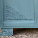 Parisian art deco wardrobe blue gray 1930