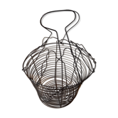 Salad basket opening star metal wire two handles