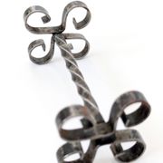 Set of 6 vintage wrought iron knife rests, France, 1970s