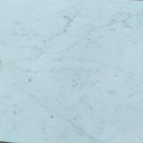 Louis XV style gilded wood coffee table with marble top