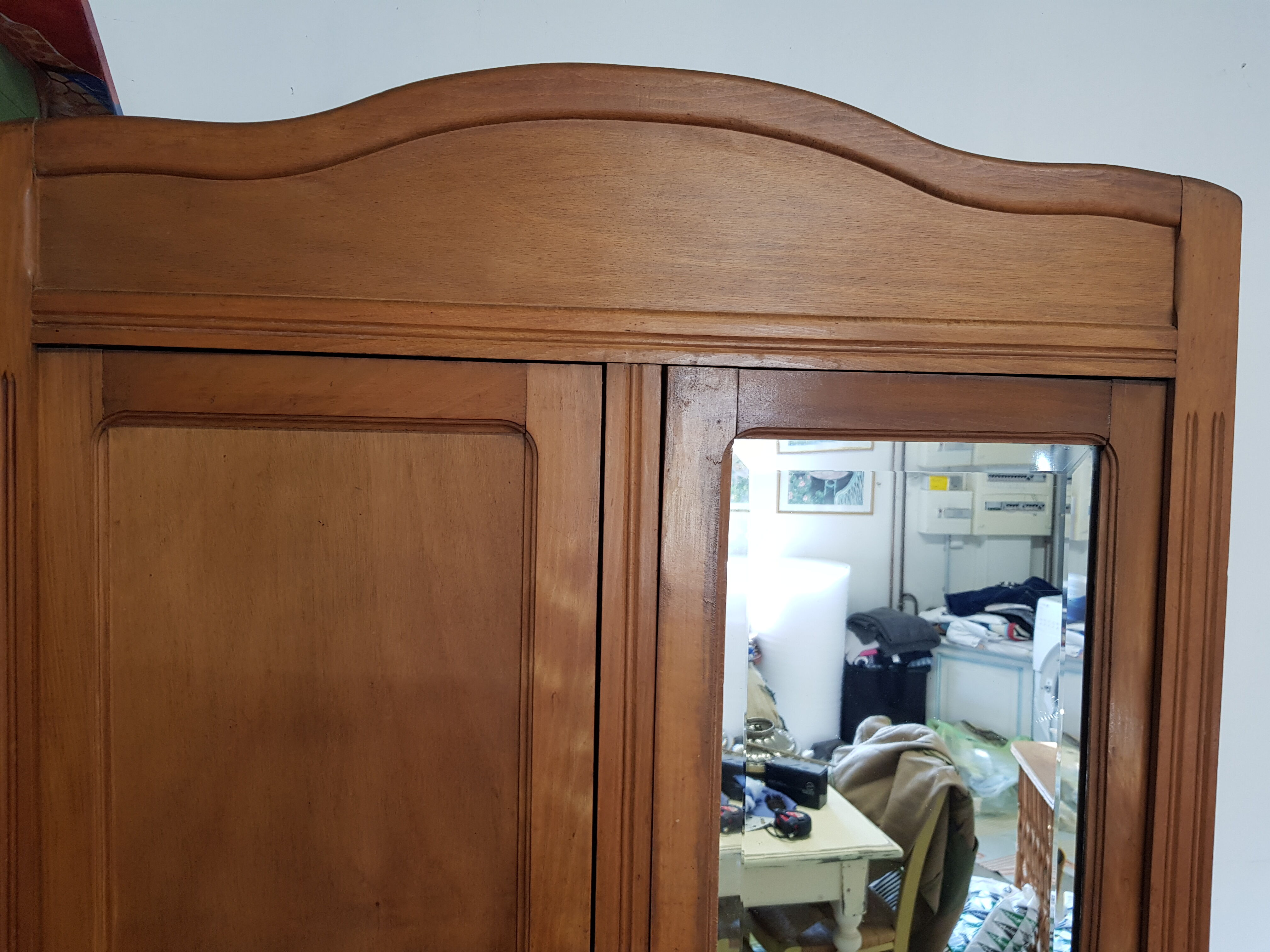 Parisian wardrobe with mirror