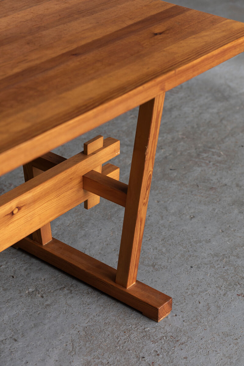 Dining set of 3 in solid oregon pine