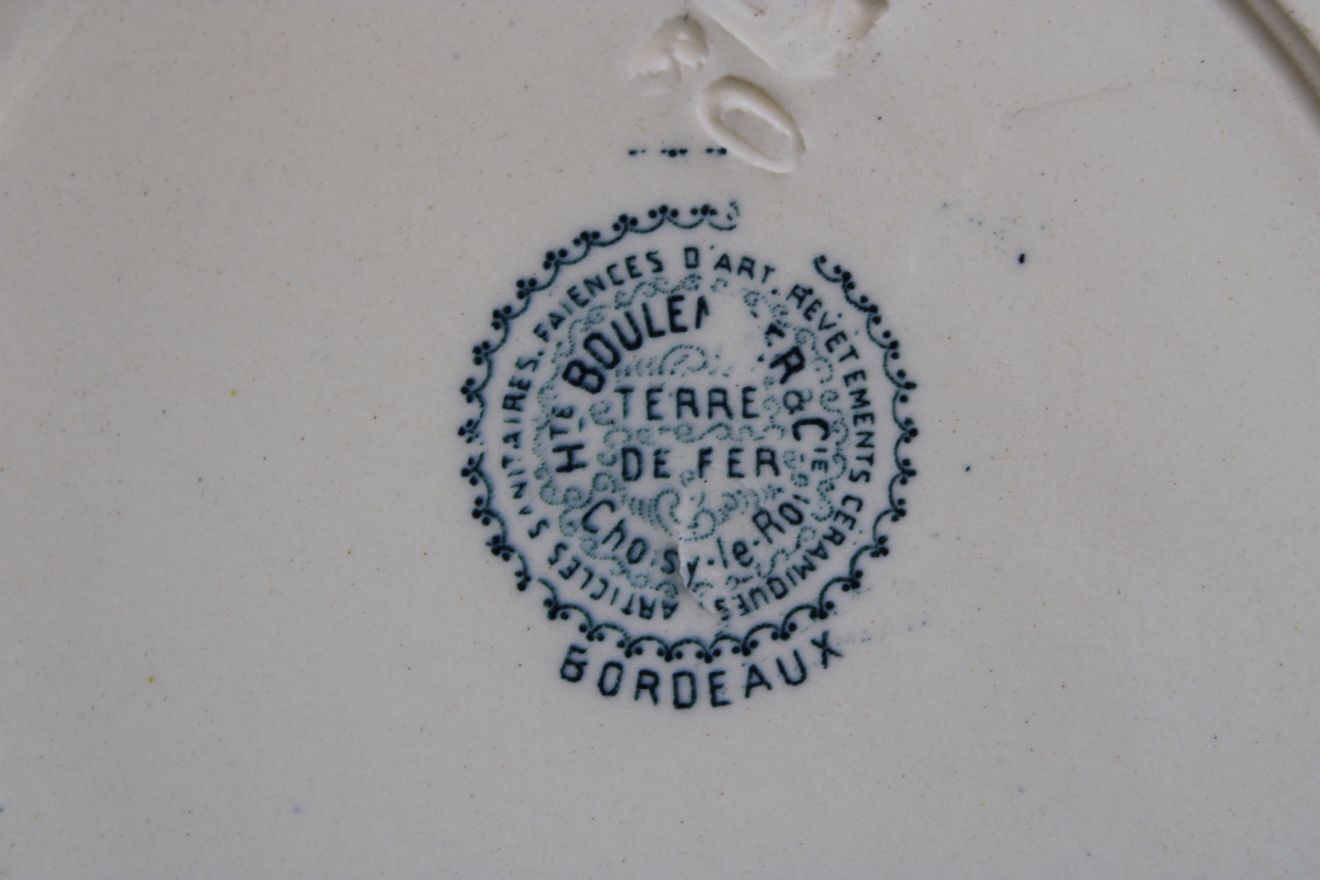 Set of 6 iron earth dessert plates