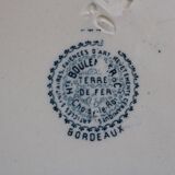 Set of 6 iron earth dessert plates