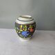 Large porcelain vase H. Becquet floral