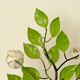 Pair of vintage green metal wall sconces – leaf-shaped