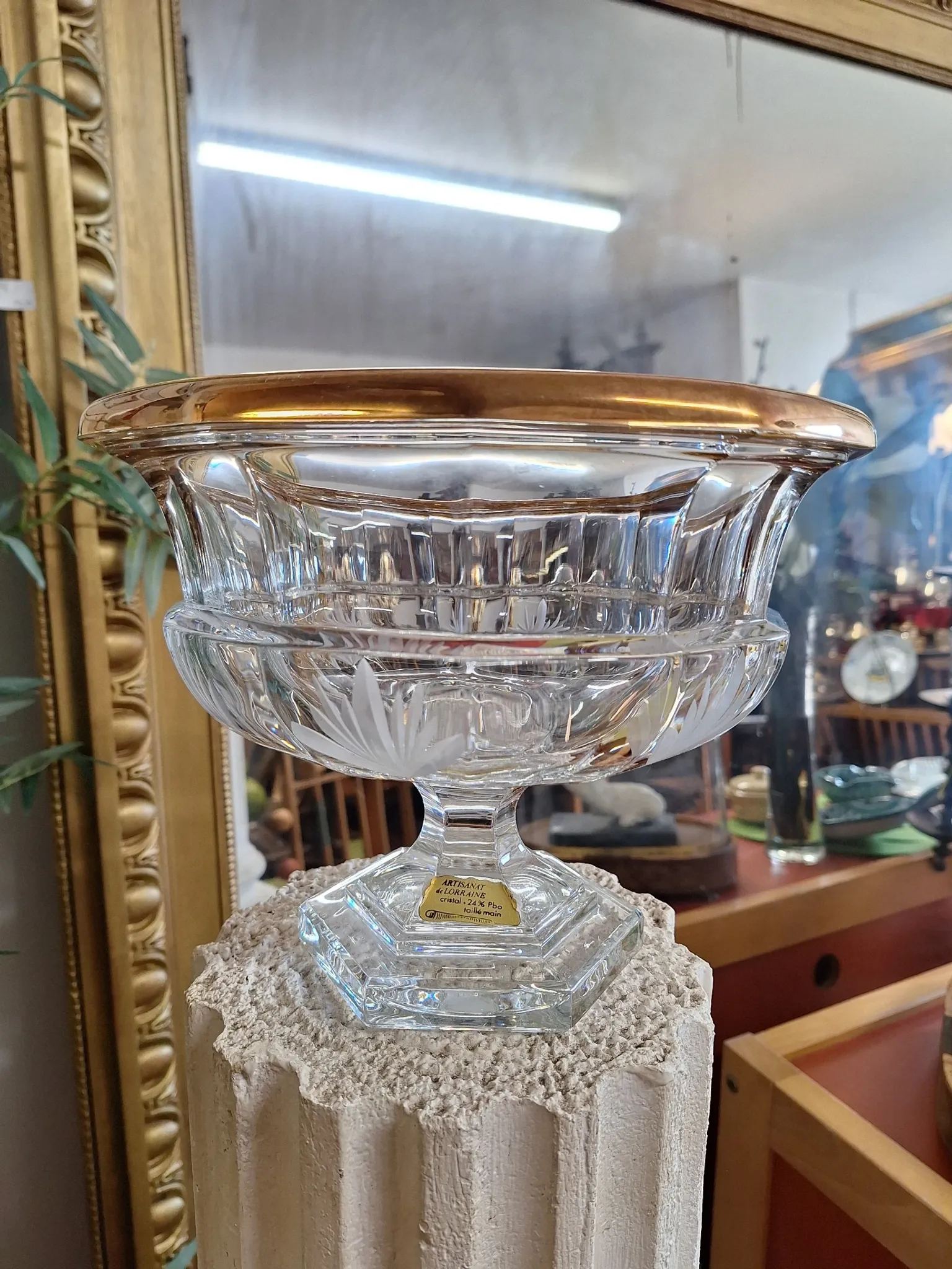 Coupe-Centre de table en cristal