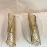 Paire d'appliques en verre de Murano