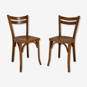 Paire de chaises bistrot Baumann