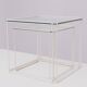 Tables gigognes en verre blanc et transparent Isocele Max Sauze pour le studio Max Sauze