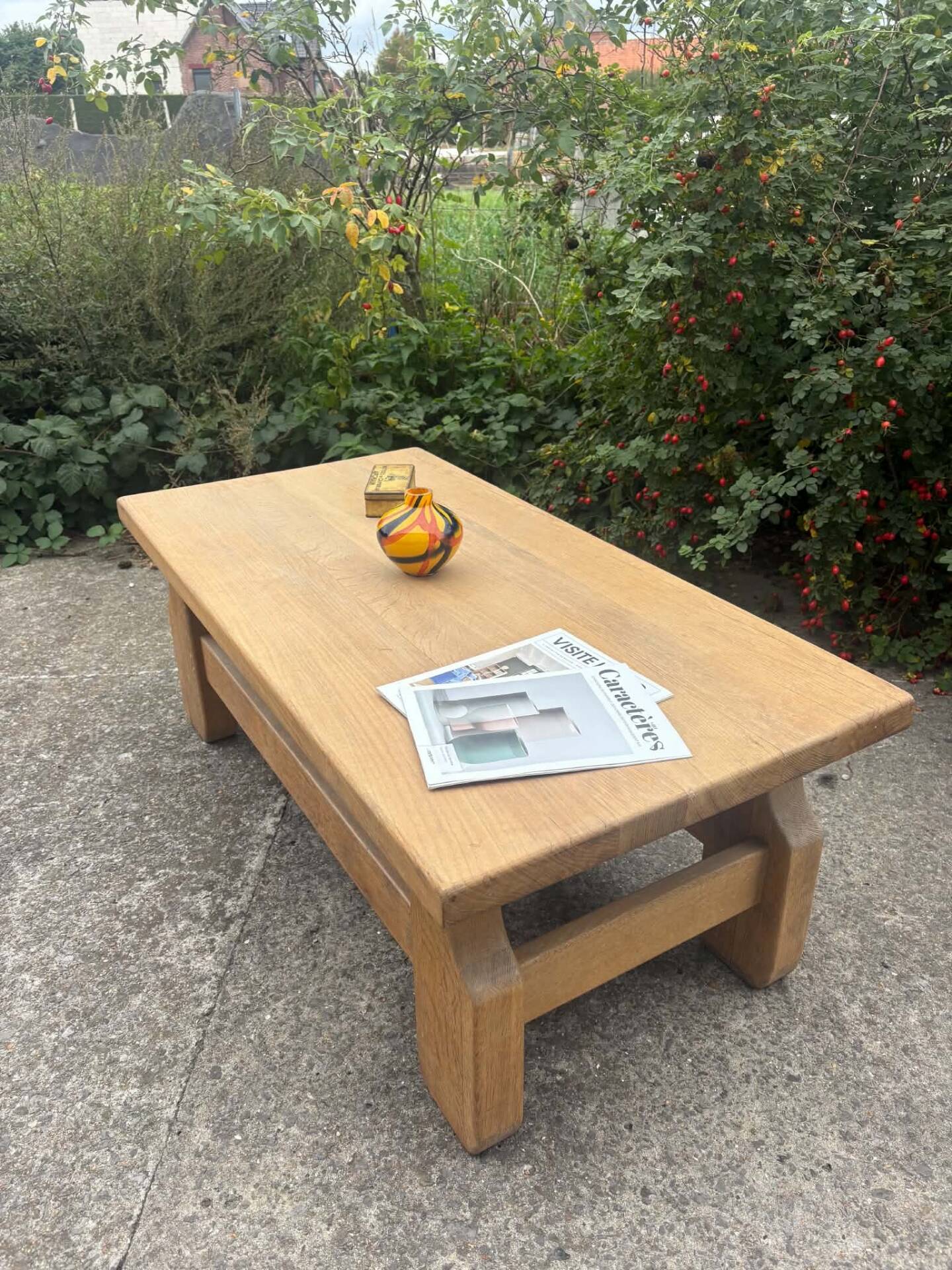 Wooden coffee table