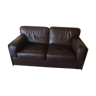 2-seater leather leolux sofa