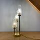 Table lamp troix lights vintage glass globes