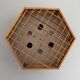 Hexagonal wooden recessed lamp, 1970s, Germany