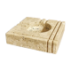 Ashtray in travertine, Cerri Nestore, 1970