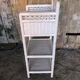 Lot 3 meubles commodes rotin blanc vintage