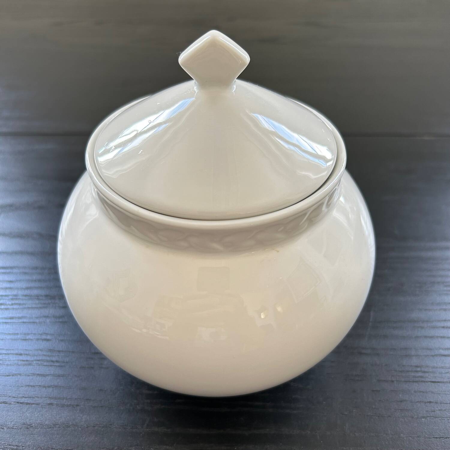 White porcelain candy box