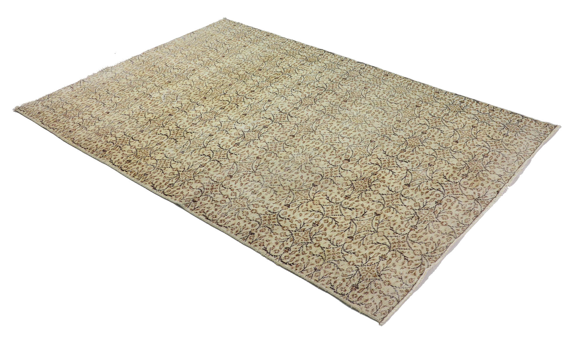 Anatolian handmade vintage rug 265 cm x 177 cm