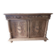 Buffet bas ancien noyer sablé