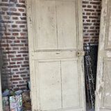 19th century partition door in double-sided solid oak