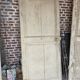 19th century partition door in double-sided solid oak
