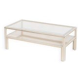 Table basse vintage. Design et fabrication : Pierre Vandel. France, 1980s