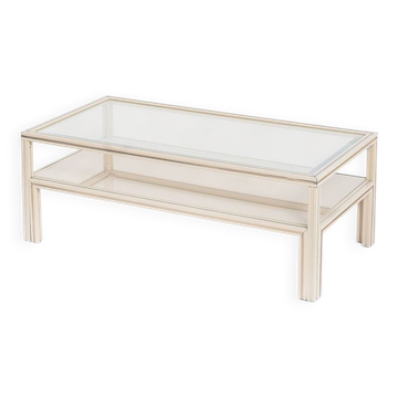 Table basse vintage. Design et fabrication : Pierre Vandel. France, années 1980.