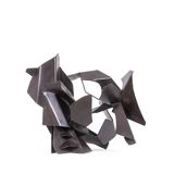 Jean Campa. Sculpture en fer patiné découpé. Années 1980.