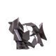 Jean Campa. Sculpture in cut patinated iron. 1980s.