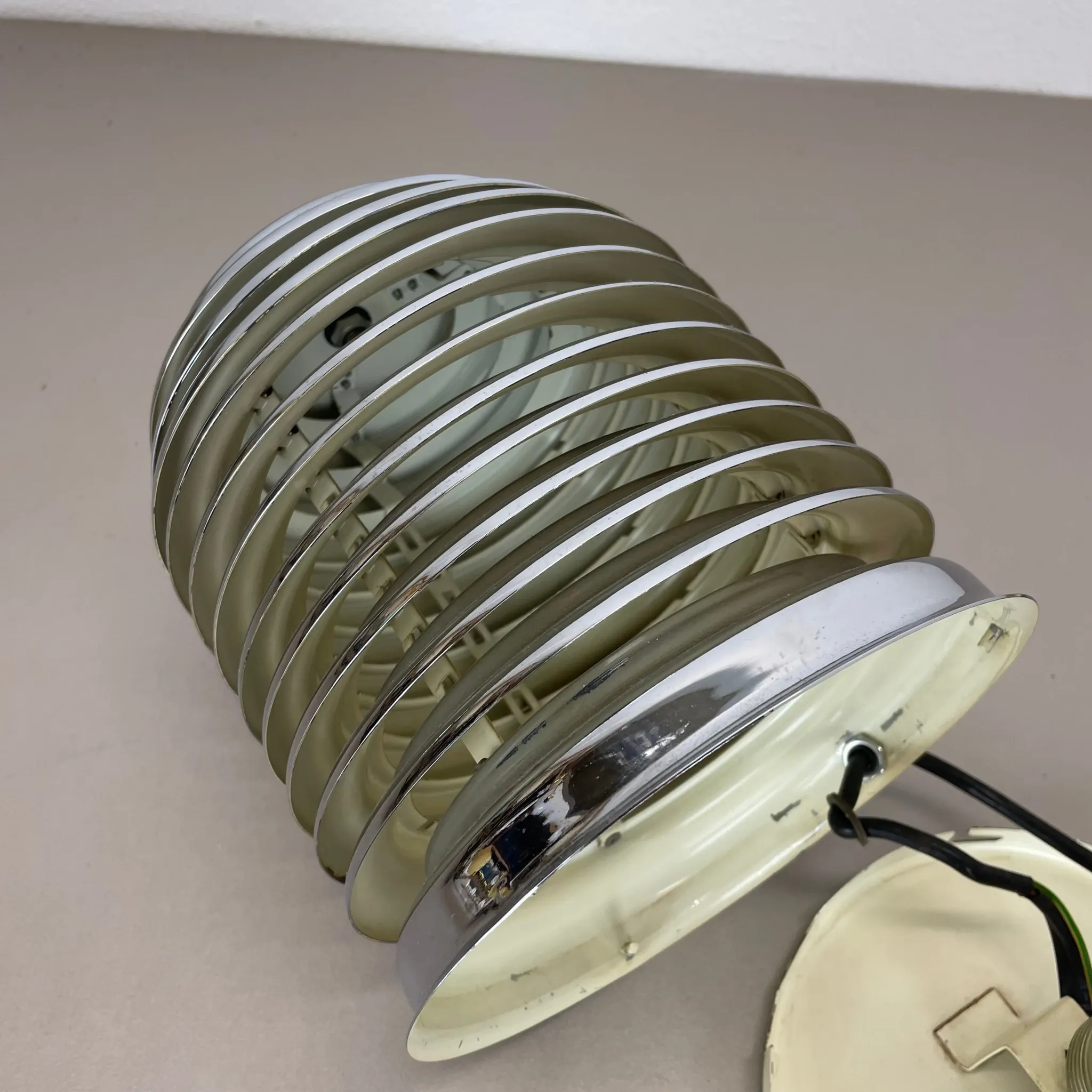 Vintage Table Lamp made of Chromed Metal by Kazuo Motozawa for Staff Leuchten, Germany, 1970s