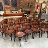 Suite of 23 bistro chairs