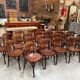 Suite of 23 bistro chairs