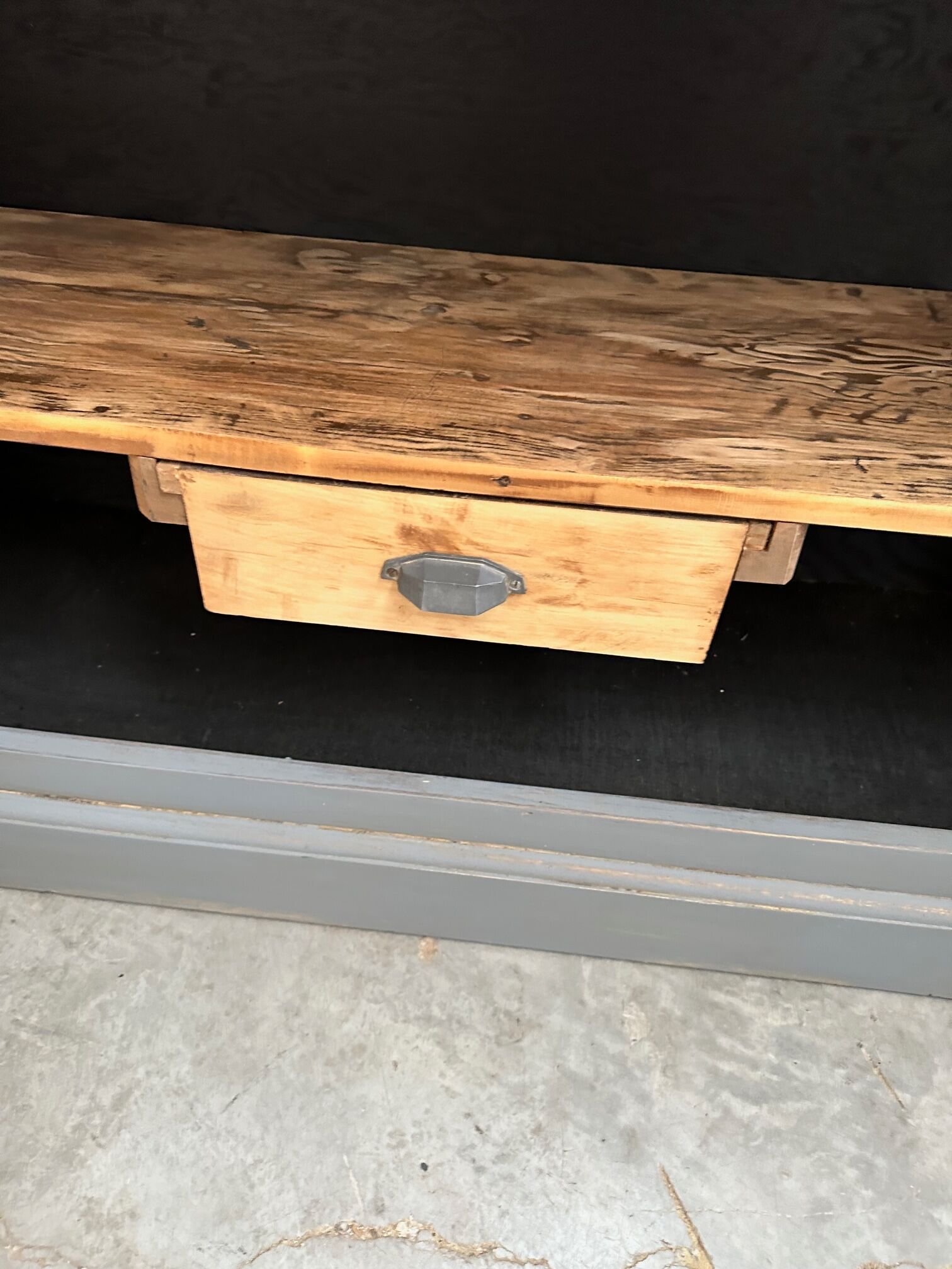 Comptoir fin XIXème patiné