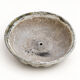 Pedestal planter in patinated stone – large garden bowl
