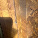 Napoleon III sideboard, rosewood and floral marquetry, 19th century