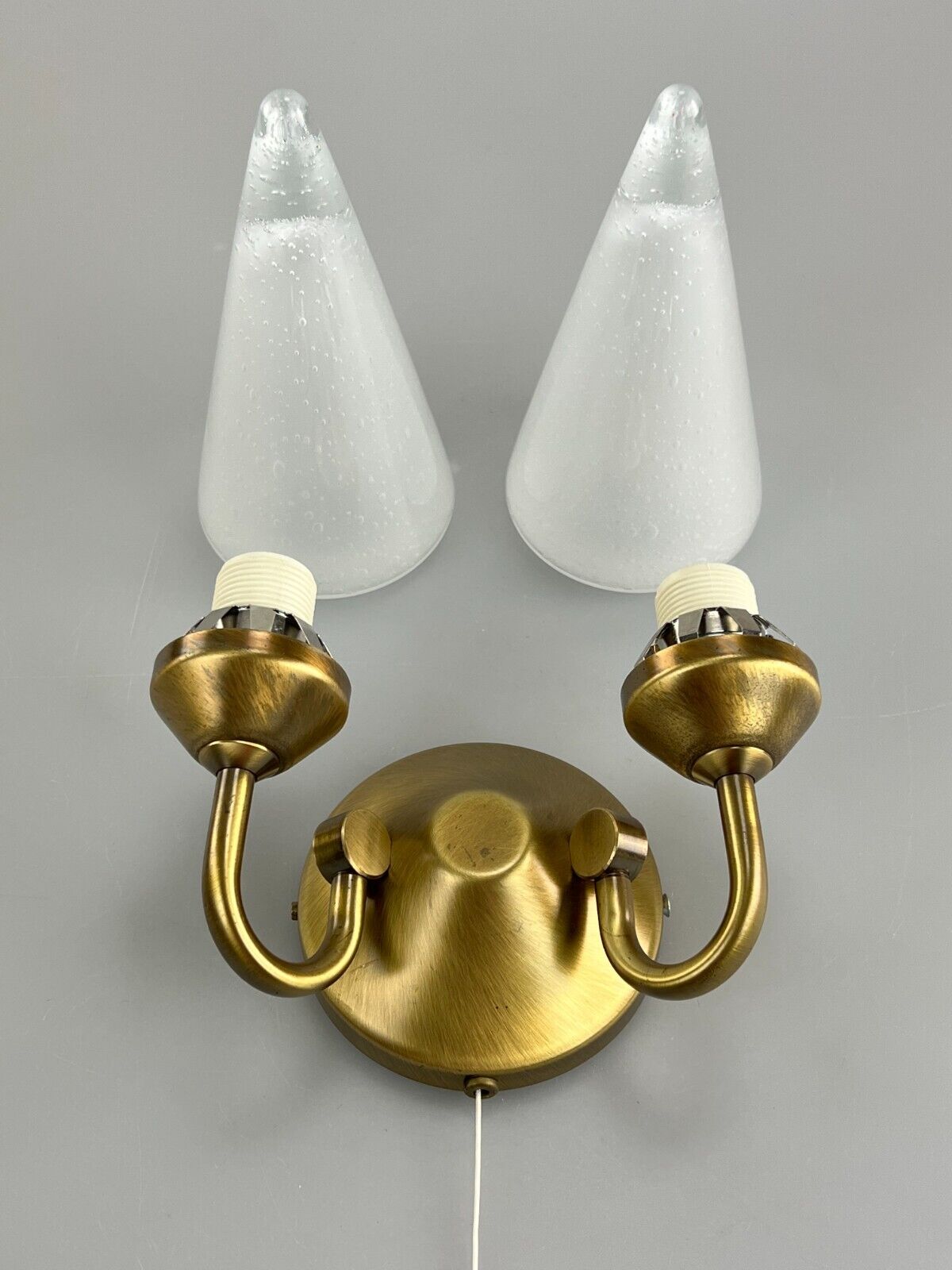 60s 70s Lamp Light Wall Lamp Wall Sconce Honsel Glass Space Age Design