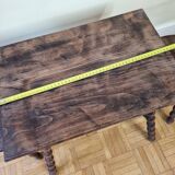 Breton style tripod children's table and stools in solid wood