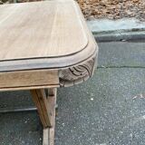 Restored Art Deco dining table in solid oak, 1940