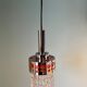 Art deco lamp / glass shade from the 1960s / ceiling pendant lamp for home decor