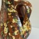 Studio ceramic pitcher with sprayed glazes – circa 1960-70