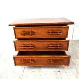 Commode vintage en bambou par Maugrion, années 1970