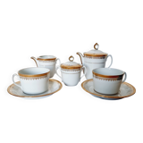 Lujoso Play para Café o Tee para respaldo en Porcelana Tharaud Limoges Modelo Austerlich
