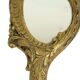 Old Gold Hand Mirror Make Up Mirror Classic Baroque Style