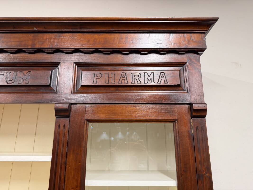 Classic English Apothecary Cabinet Bookcase