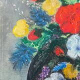 Tableau bouquet de fleurs peinture