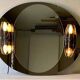 Mirror with 70's sconces