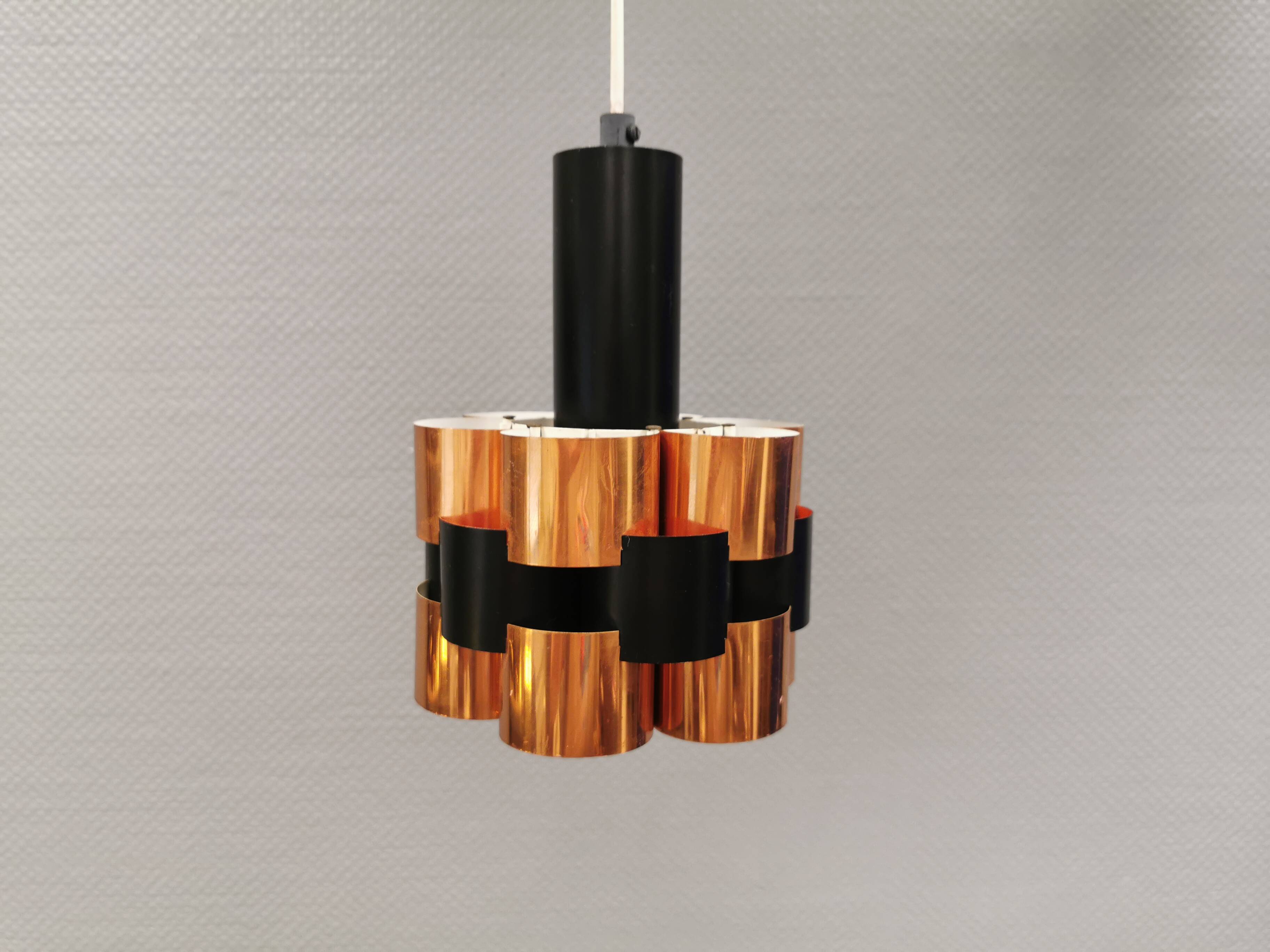 A pendant lamp, designed by Danish Werner Schou 1960-70s.