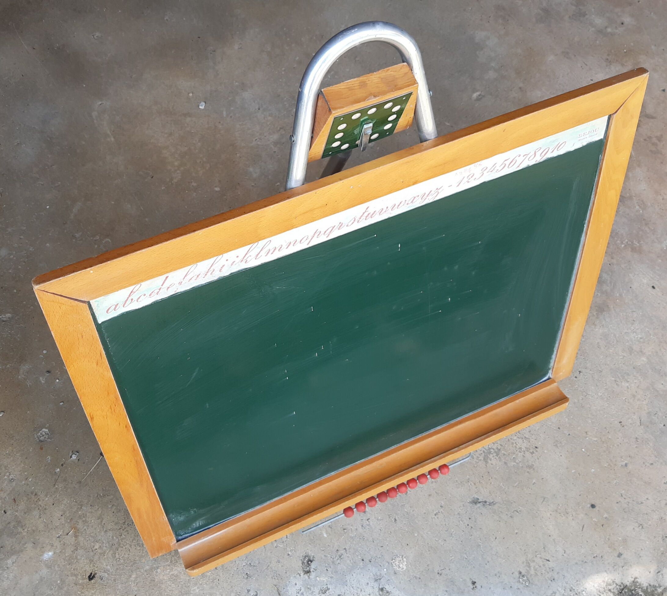 Old schoolboy painting, vintage 60s