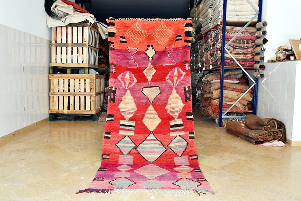 Boujaad Moroccan Berber runner rug