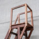 Antique industrial wooden french staircase